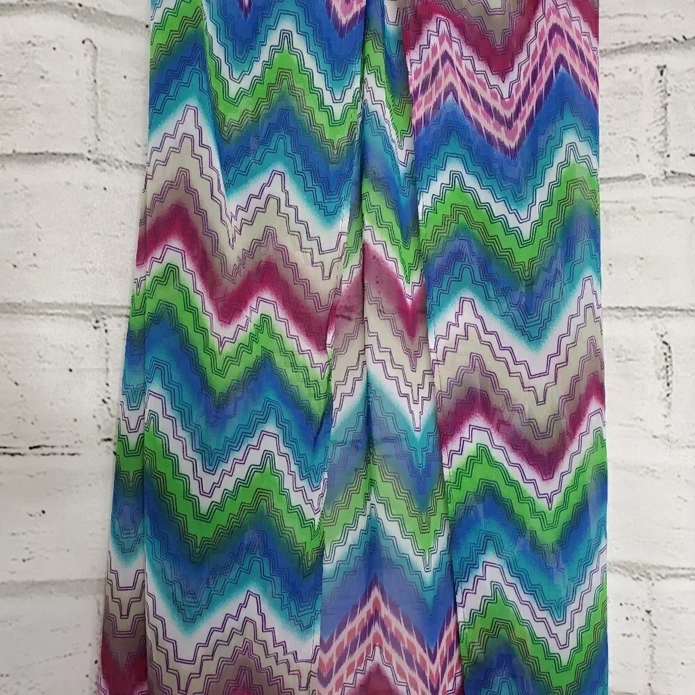 L*Space colorful zigzag bathing suit cover up